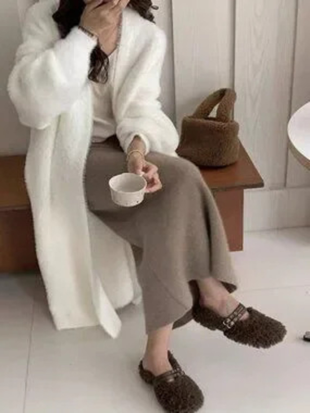ZARA Loose Fit Drop Shoulder Women's Long Cardigan